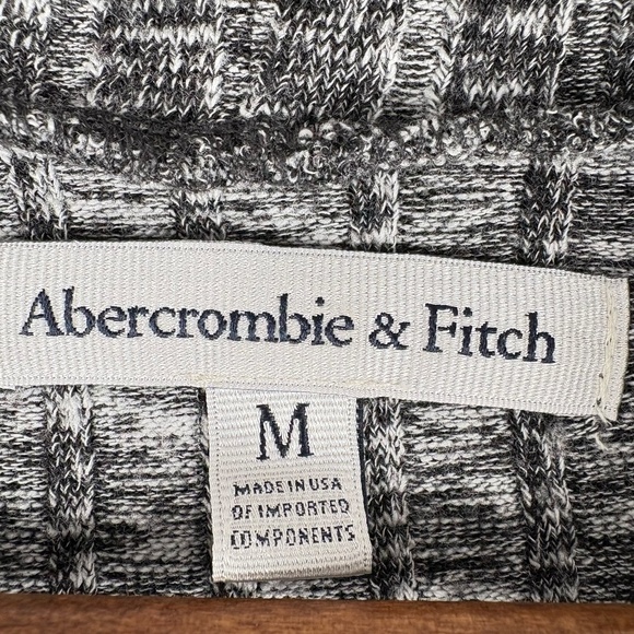 Abercrombie and Fitch Fitted Heather Gray Long Sleeve Midi Sweater Dress M - Picture 3 of 8